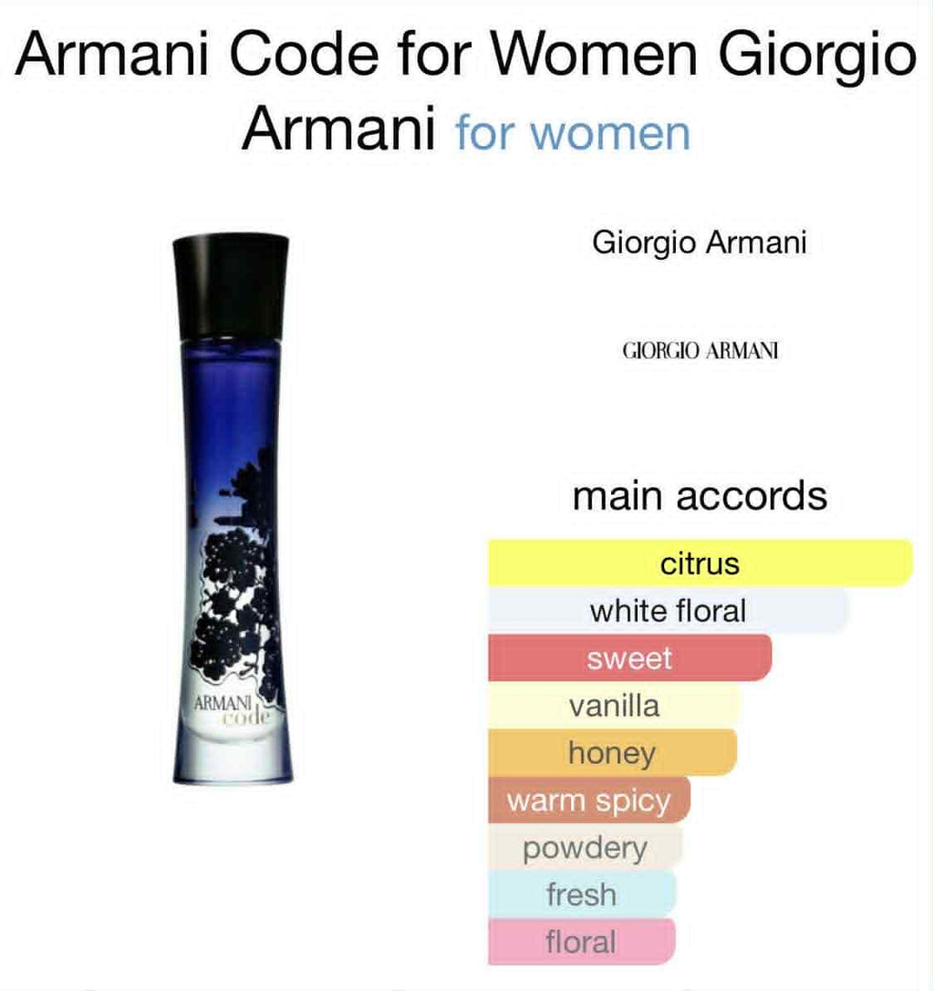 Armani code pour femme