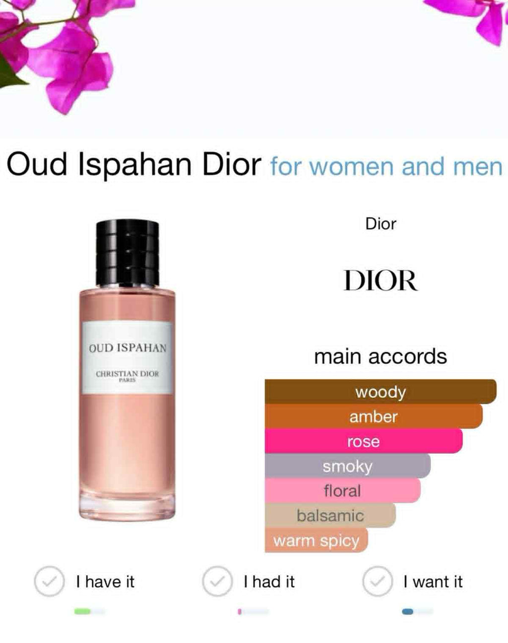 Dior oud ispahan