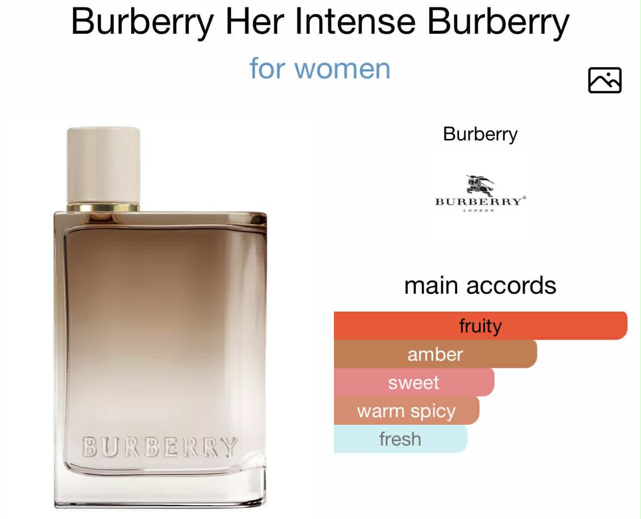Burberry her intense