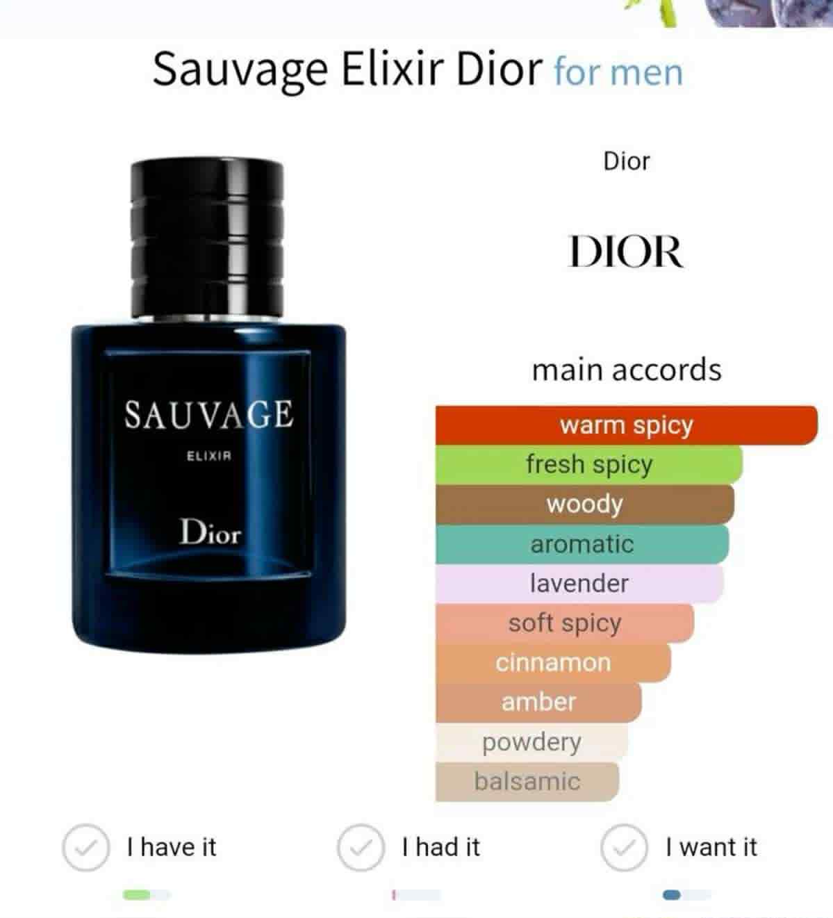 Sauvage elixir
